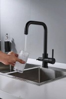 Смеситель для кухни Shevanik S228H черный
