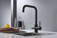 Смеситель для кухни Shevanik S228H черный