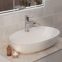 Накладная раковина KERAMA MARAZZI Plaza 60 накладная, белая глянцевая