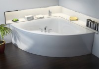 Ванна из искусственного камня Астра-Форм Виена 150x150 см, угловая, правая, пристенная, белая, четверть круга, на ножках
