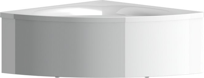 Ванна из искусственного камня Астра-Форм Виена 150x150 см, угловая, правая, пристенная, белая, четверть круга, на ножках