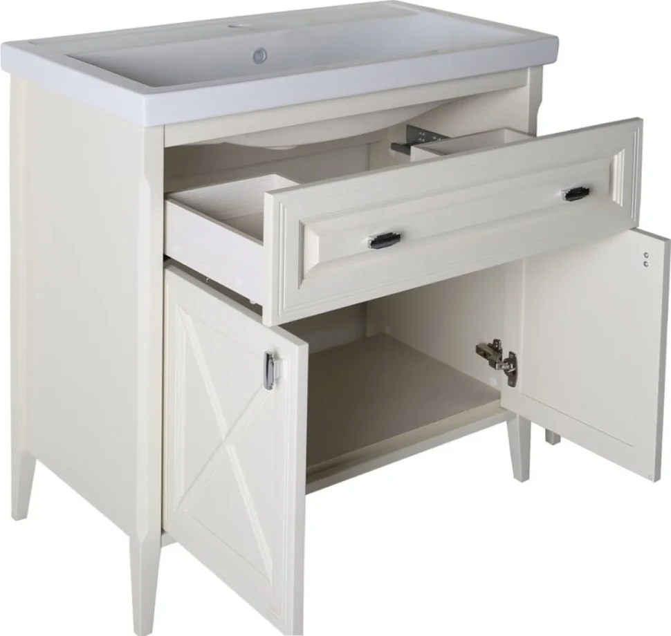 Мебель для ванной комнаты ASB-Woodline Монте 80 бежевая