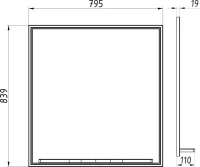 Мебель для ванной комнаты ASB-Woodline Монте 80 бежевая Мебель для ванной комнаты ASB-Woodline Монте 80 бежевая