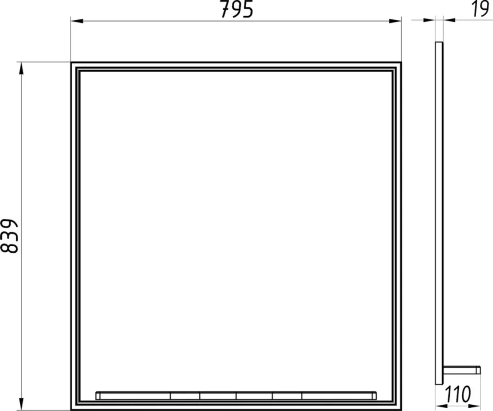 Мебель для ванной комнаты ASB-Woodline Монте 80 бежевая
