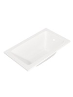 Акриловая ванна Teymi Helmi 120x70 см, пристенная, белая, с каркасом