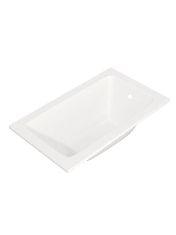 Акриловая ванна Teymi Helmi 120x70 см, пристенная, белая, с каркасом