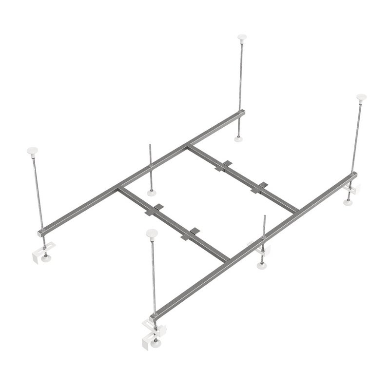 Акриловая ванна Teymi Helmi 120x70 см, пристенная, белая, с каркасом