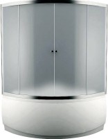 Акриловая ванна Aquanet Capri 00205476 L 160x100 см, угловая, левая, пристенная, белая, асимметричная, с каркасом, с сиденьем