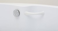 Акриловая ванна Aquanet Capri 00205476 L 160x100 см, угловая, левая, пристенная, белая, асимметричная, с каркасом, с сиденьем