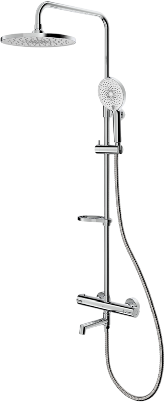 Душевая стойка Milardo Ideal Spa ILSSBTHM06 хром глянцевый