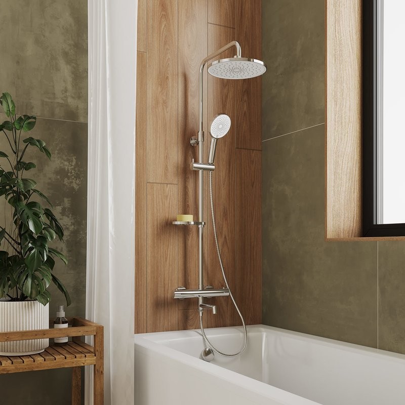 Душевая стойка Milardo Ideal Spa ILSSBTHM06 хром глянцевый