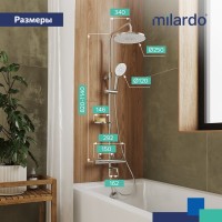 Душевая стойка Milardo Ideal Spa ILSSBTHM06 хром глянцевый