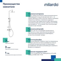 Душевая стойка Milardo Ideal Spa ILSSBTHM06 хром глянцевый