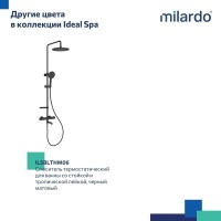 Душевая стойка Milardo Ideal Spa ILSSBTHM06 хром глянцевый