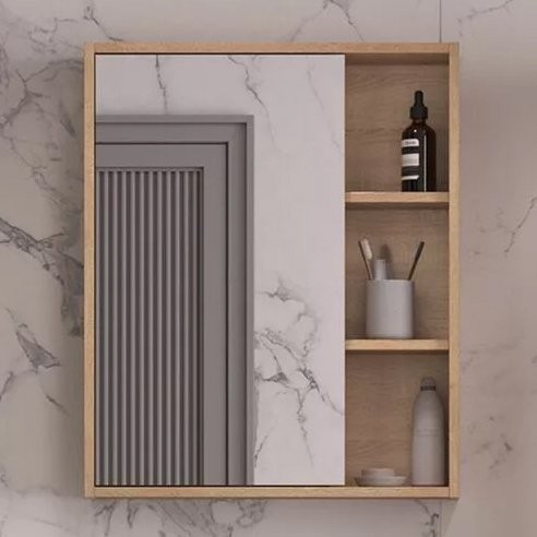 Зеркало-шкаф SanStar Тоскана 60 дуб сонома светлый