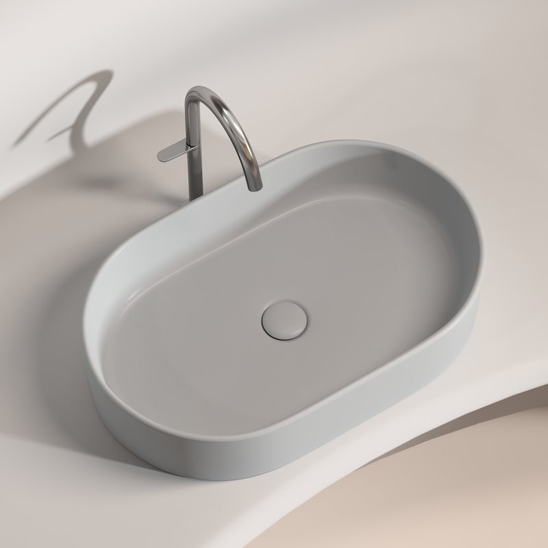 Накладная раковина Ceramicanova Element CN6048MSG серая матовая