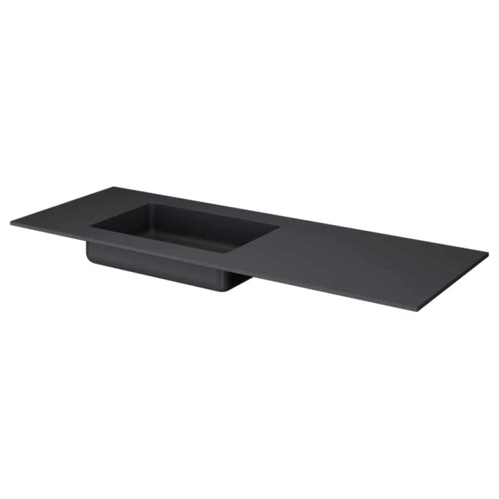 Тумба с раковиной Armadi Art Quatro 2 140 anthracite, с раковиной anthracite