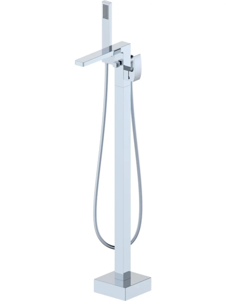 Напольный смеситель для ванны с душем Wonzon & Woghand WW-88649009-CR С ВНУТРЕННЕЙ ЧАСТЬЮ, хром