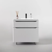 Тумба с раковиной Style Line Марелла 80 напольная, белая матовая
