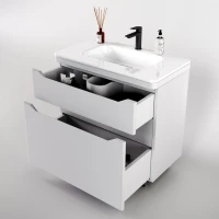 Тумба с раковиной Style Line Марелла 80 напольная, белая матовая