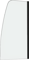 Шторка на ванну Abber Ewiges Wasser AG50080B 80x140, профиль черный, стекло прозрачное