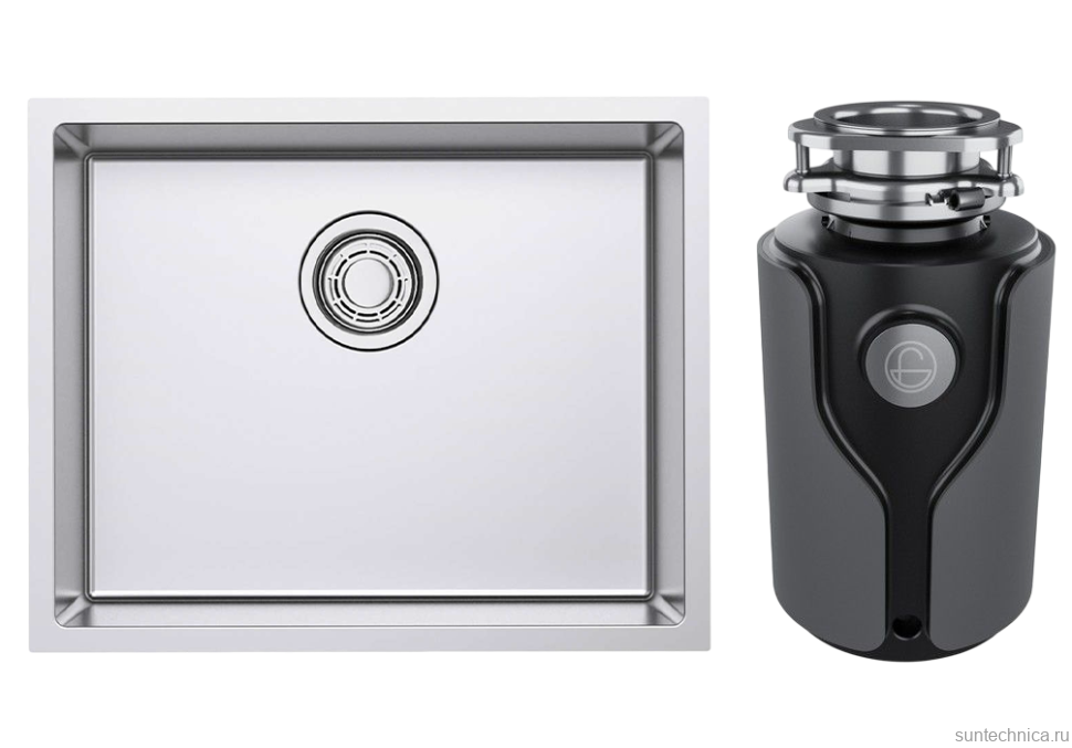 Комплект Мойка Omoikiri TADZAVA 54-U/I ULTRA-IN + Измельчитель KUCHENSTERN Muhle
