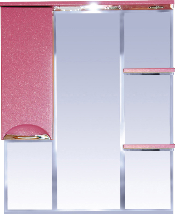 Зеркало Misty Жасмин L 85 с подсветкой, розовый