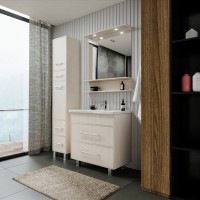 Мебель для ванной комнаты Бриклаер Чили Чили 80 светлая лиственница С