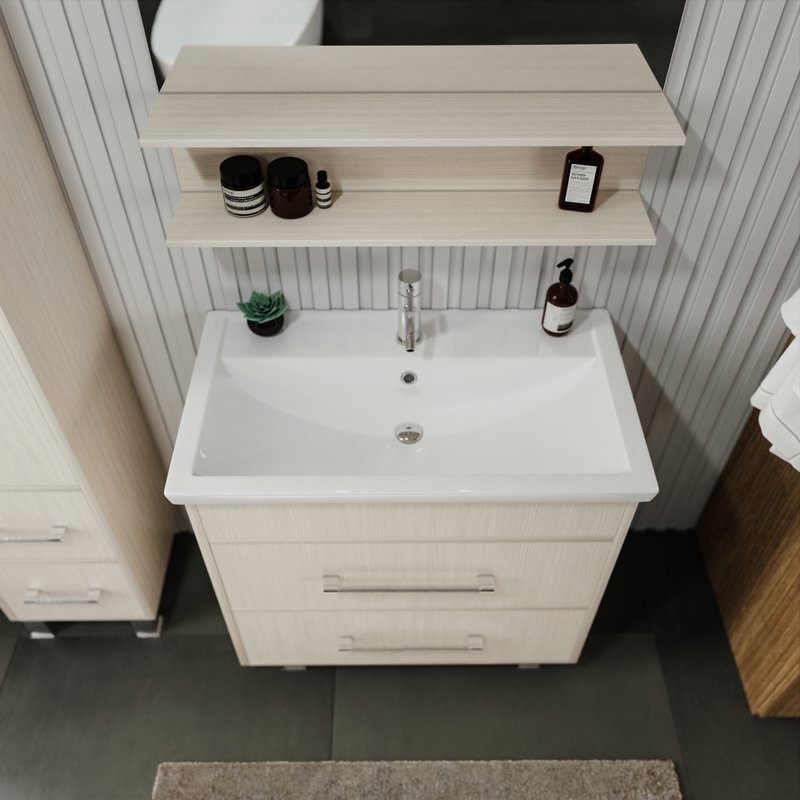 Мебель для ванной комнаты Бриклаер Чили Чили 80 светлая лиственница С