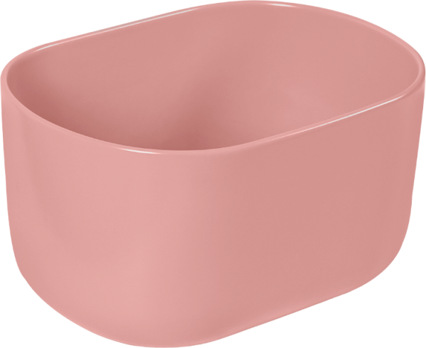 Накладная раковина SantiLine SL-1113MP персиковая матовая