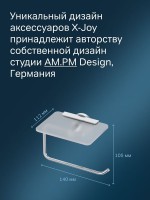Держатель для туалетной бумаги AM.PM X-Joy A85A341500 с полкой для телефона, хром