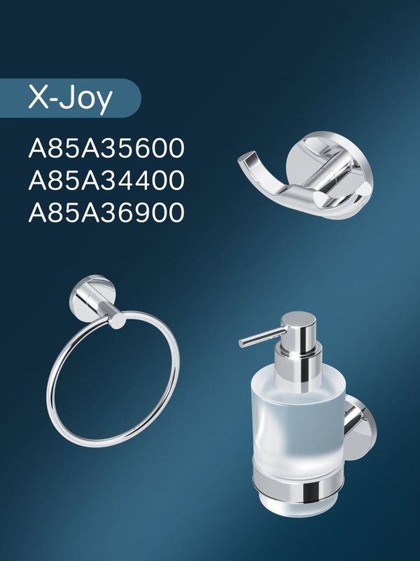 Держатель для туалетной бумаги AM.PM X-Joy A85A341500 с полкой для телефона, хром