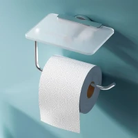 Держатель для туалетной бумаги AM.PM X-Joy A85A341500 с полкой для телефона, хром