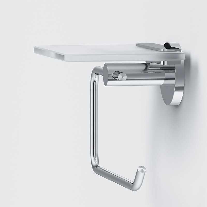 Держатель для туалетной бумаги AM.PM X-Joy A85A341500 с полкой для телефона, хром