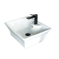 Накладная раковина GID Geometrico N9108 49 глянцевая белая, прямоугольная, фаянс, с 1 отверстием под смеситель