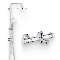 Душевой комплект Термостат Grohe Grohtherm 800 34576000 + Стойка New Tempesta 27389002