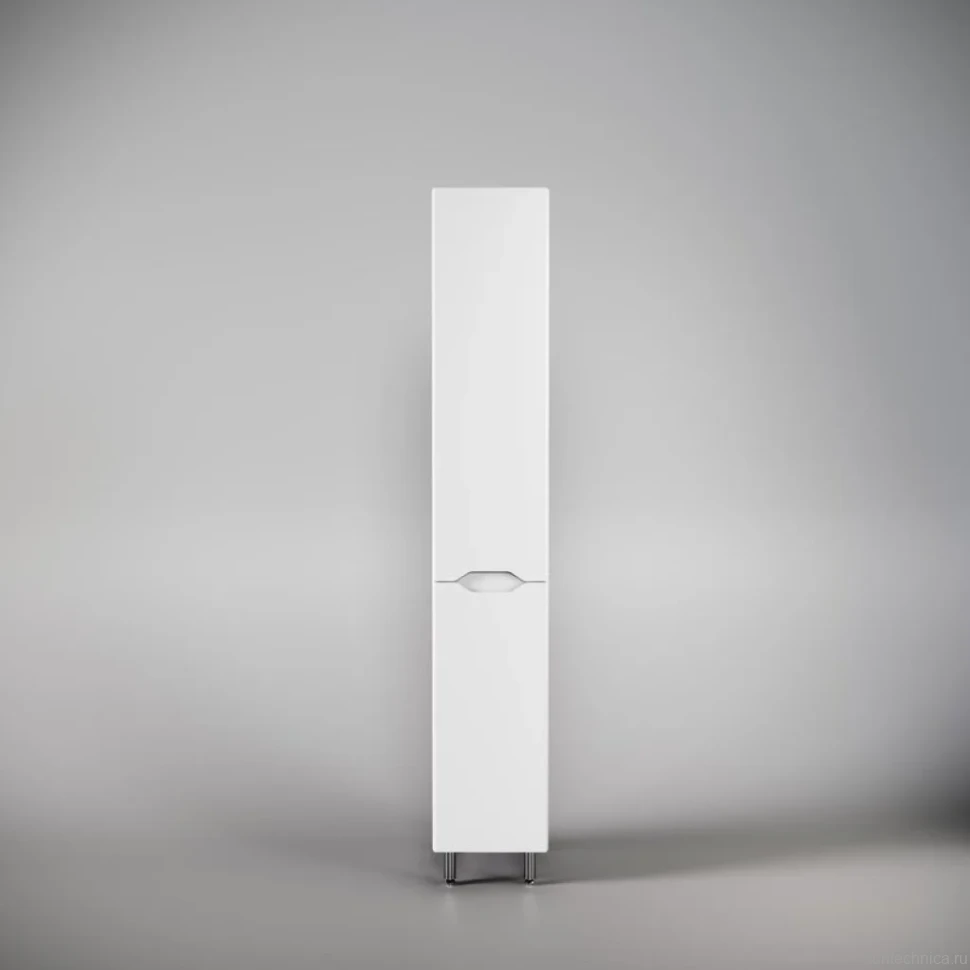 Шкаф пенал для ванной Style Line Марелла 30 L, антискрейтч, белый матовый