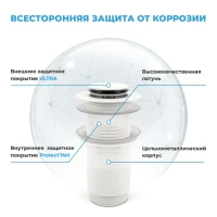 Комплект Накладная раковина Lavinia Boho Bathroom Sink Slim 33311005 + Донный клапан Wellsee Drainage System 182138000 матовый белый + Сифон 182108000 белый
