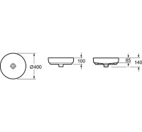 Комплект Накладная раковина Lavinia Boho Bathroom Sink Slim 33311005 + Донный клапан Wellsee Drainage System 182138000 матовый белый + Сифон 182108000 белый