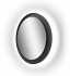 Зеркало круглое STWORKI Гриндстед 60 черное, с подсветкой