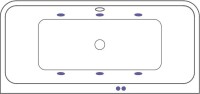 Акриловая ванна Excellent Arana WAEX.ARA18.SOFT 180x85 см, пристенная, с гидромассажем, белая, с каркасом, со сливом-переливом