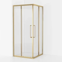Душевой уголок Cezares Relax RELAX-304-A-2-90-C-BORO 90x90, профиль брашированное золото