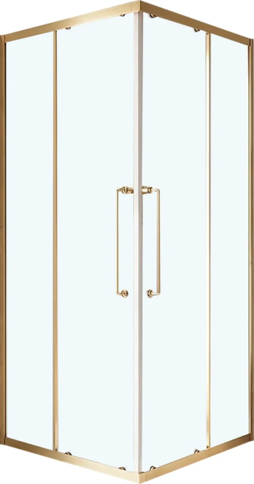 Душевой уголок Cezares Relax RELAX-304-A-2-90-C-BORO 90x90, профиль брашированное золото