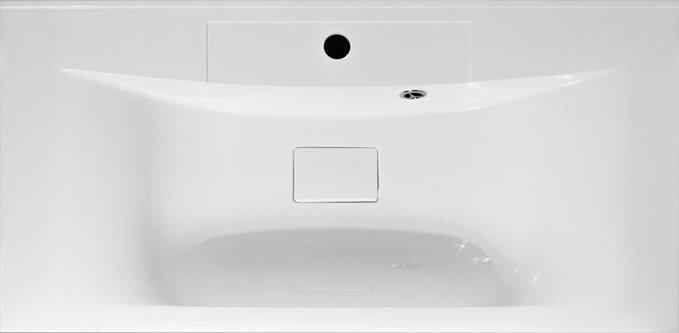 Тумба с раковиной Art&Max Bianchi 90, подвесная, белый глянец