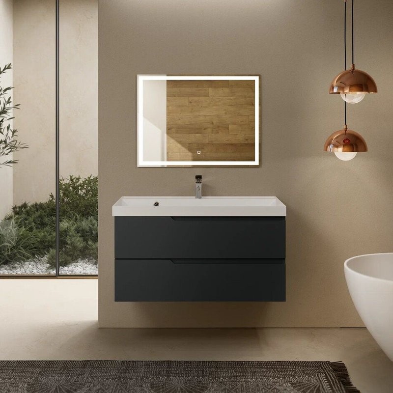 Тумба под раковину для ванной AQUAme S3 100 антрацит