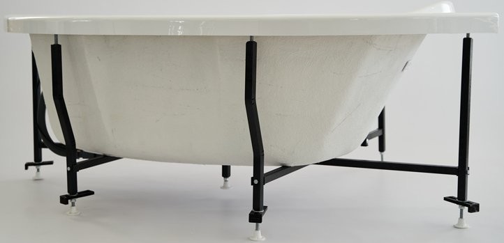 Акриловая ванна Radomir Vannesa Massage 2-75-2-2-0-218 Алари классик, R 170x120 см, угловая, правая, пристенная, с гидромассажем, белая, асимметричная, с каркасом, с экраном, с сиденьем, со сливом-переливом