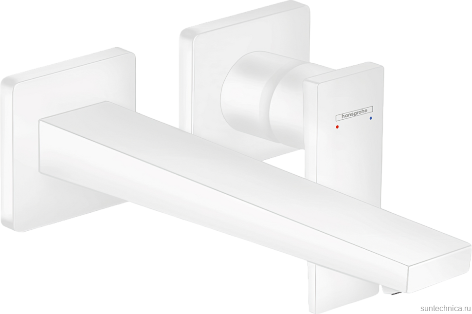 Смеситель для раковины Hansgrohe Metropol 32526700 С ВНУТРЕННЕЙ ЧАСТЬЮ матовый белый