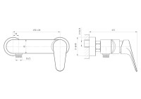 Смеситель для душа Wonzon & Woghand Balance WW-054101-CR хром