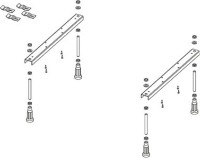 Акриловая ванна Riho Rething Space L 160x75 см, угловая, левая, встраиваемая, цвет европейский белый, пятиугольная, на ножках, со сливом-переливом