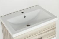 Тумба с раковиной Style Line Ориноко 60 с бельевой корзиной, белая, ориноко